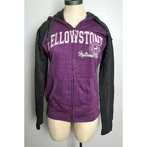 NWT Prairie Mountain Yellowstone National Park Full Zip Hoodie Sweatshirt Sm